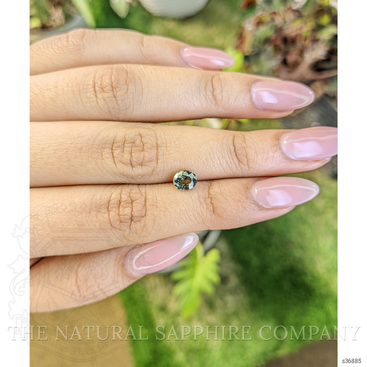 0.88 Ct. Yellowish Green Sapphire from Madagascar