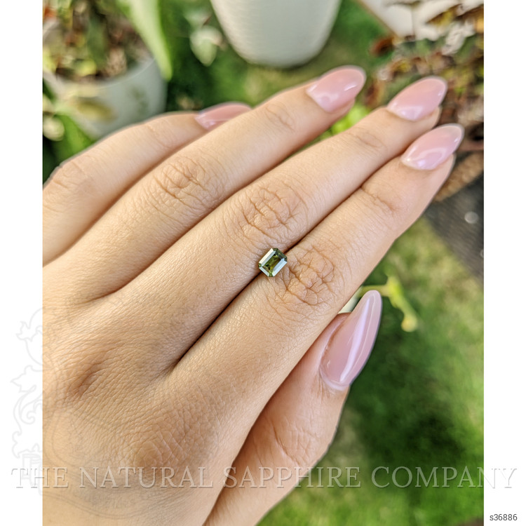 0.82 Ct. Greenish Yellow Sapphire from Madagascar