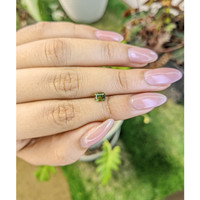 0.82 Ct. Greenish Yellow Sapphire from Madagascar Life Style