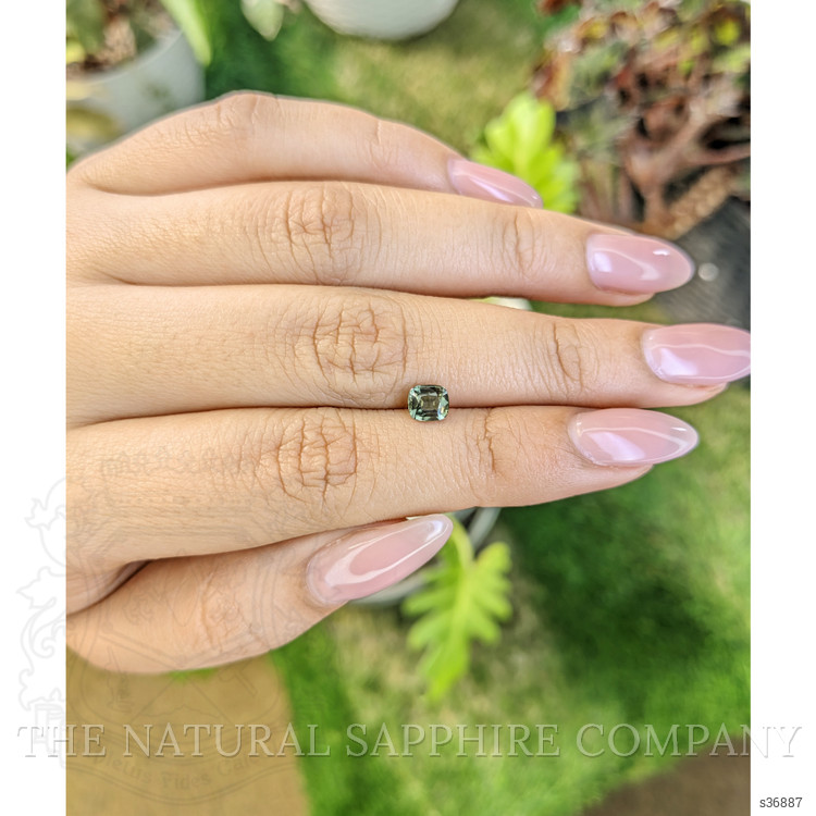 0.77 Ct. Yellowish Green Sapphire from Madagascar