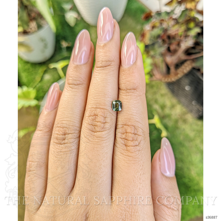 0.77 Ct. Yellowish Green Sapphire from Madagascar