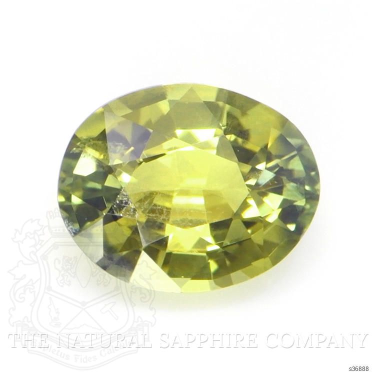0.82 Ct. Greenish Yellow Sapphire from Madagascar