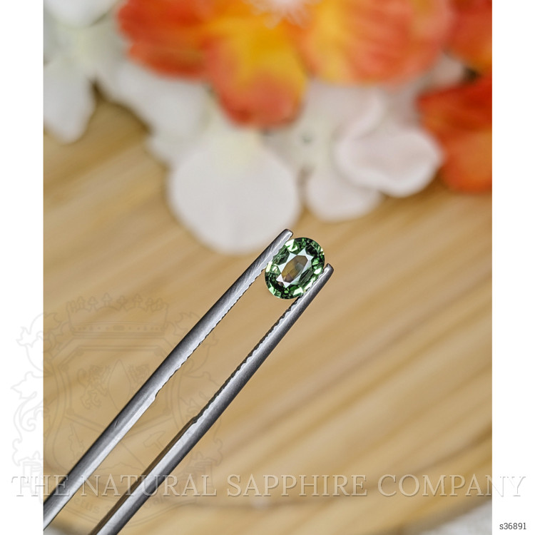 0.69 Ct. Green Sapphire from Madagascar