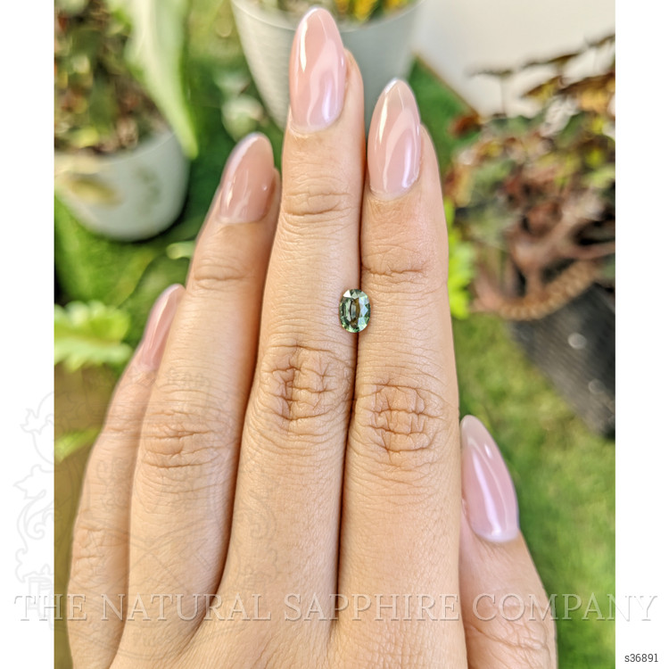 0.69 Ct. Green Sapphire from Madagascar