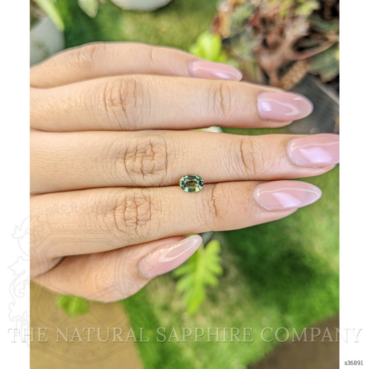 0.69 Ct. Green Sapphire from Madagascar