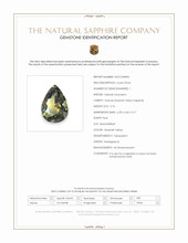 0.76 Ct. Greenish Yellow Sapphire from Madagascar Scan Report