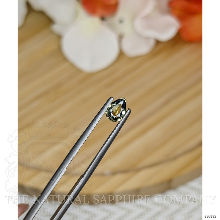 0.76 Ct. Greenish Yellow Sapphire from Madagascar