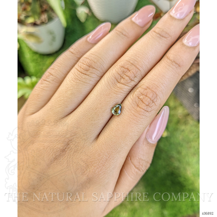 0.76 Ct. Greenish Yellow Sapphire from Madagascar