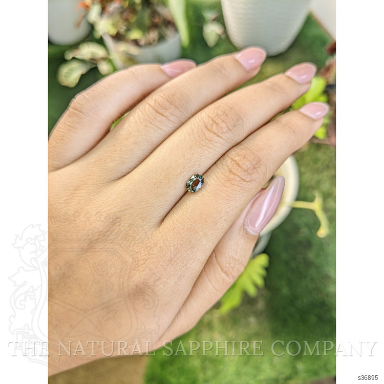 0.75 Ct. Green Sapphire from Madagascar