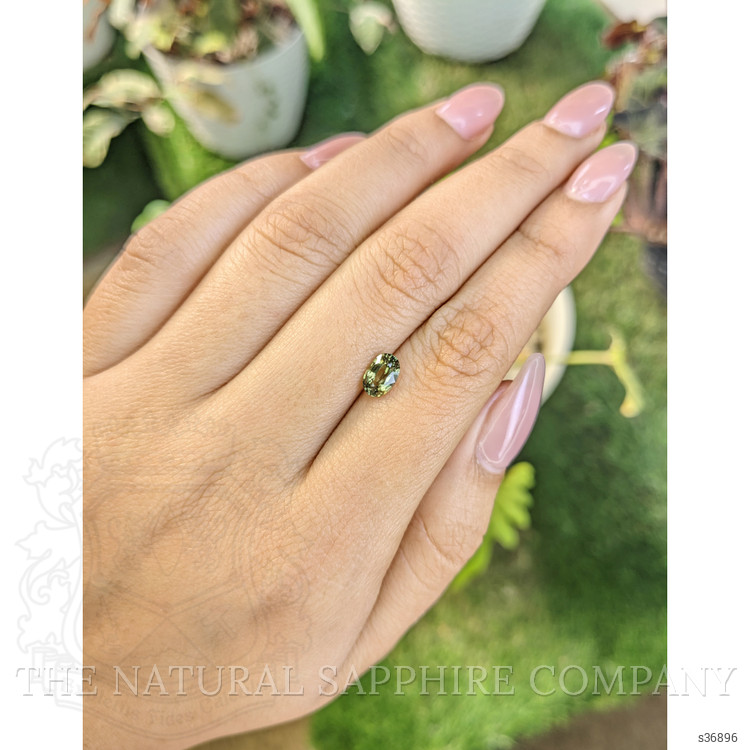 1.03 Ct. Yellowish Green Sapphire from Madagascar