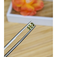 1.03 Ct. Yellowish Green Sapphire from Madagascar Life Style