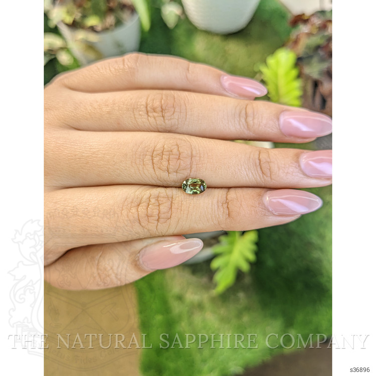 1.03 Ct. Yellowish Green Sapphire from Madagascar