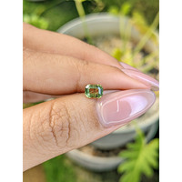 0.79 Ct. Yellowish Green Sapphire from Madagascar Life Style
