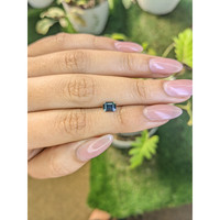 0.80 Ct. Greenish Blue Sapphire from Madagascar Life Style
