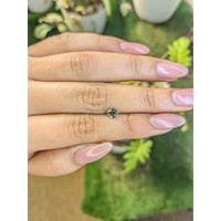 0.74 Ct. Green Sapphire from Madagascar Life Style