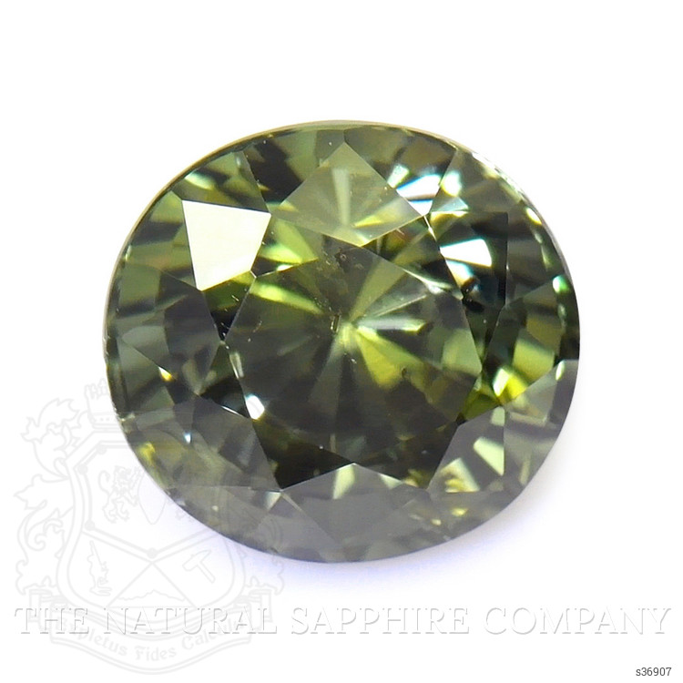0.97 Ct. Yellowish Green Sapphire from Madagascar