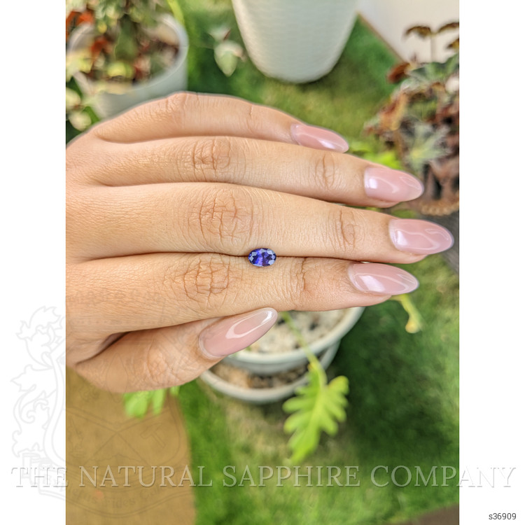 0.66 Ct. Purple Sapphire from Ceylon (Sri Lanka)