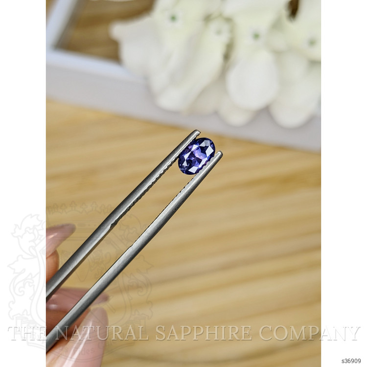 0.66 Ct. Purple Sapphire from Ceylon (Sri Lanka)