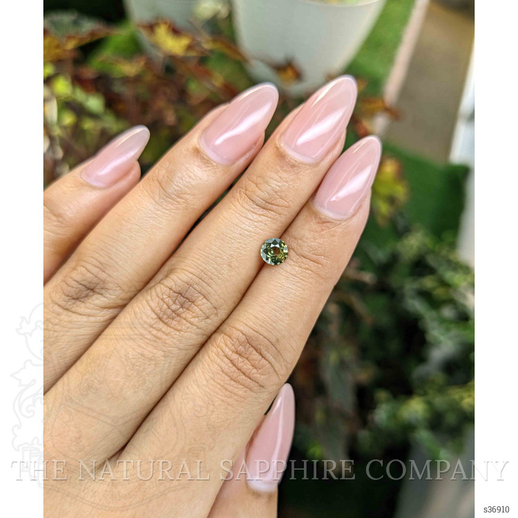 0.62 Ct. Yellowish Green Sapphire from Madagascar