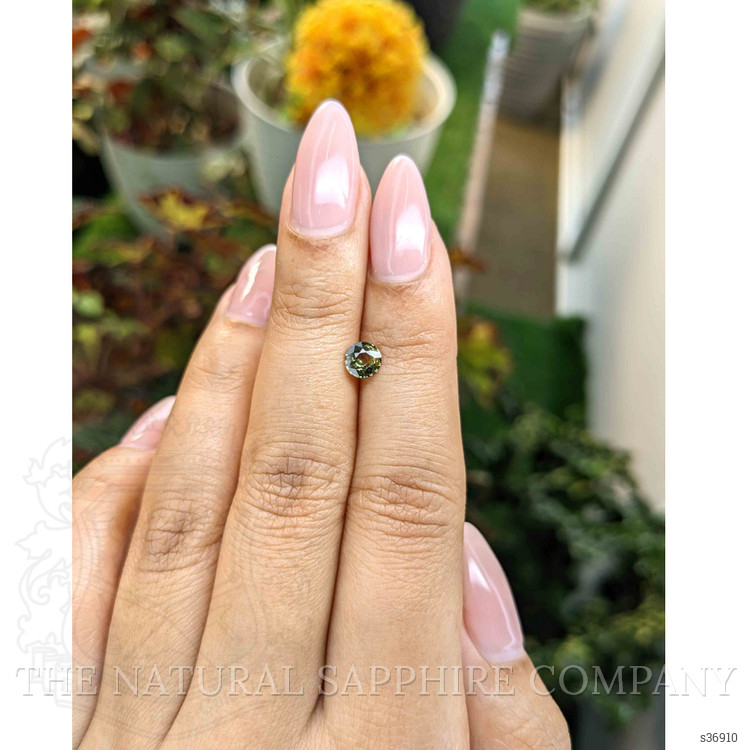 0.62 Ct. Yellowish Green Sapphire from Madagascar