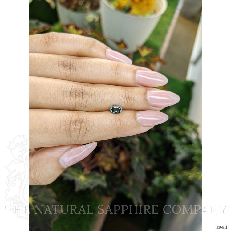 0.68 Ct. Green Sapphire from Madagascar