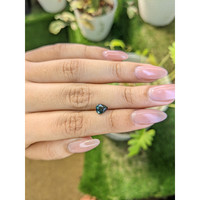 1.18 Ct. Bluish Green Sapphire from Madagascar Life Style