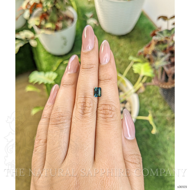 1.21 Ct. Bluish Green Sapphire from Madagascar