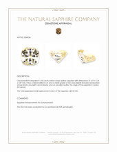 1.06 Ct. Yellow Sapphire from Ceylon (Sri Lanka) Appraisal