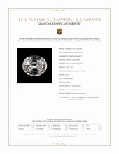 1.18 Ct. White Sapphire from Ceylon (Sri Lanka) Scan Report