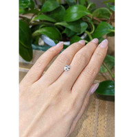 1.18 Ct. White Sapphire from Ceylon (Sri Lanka) Life Style