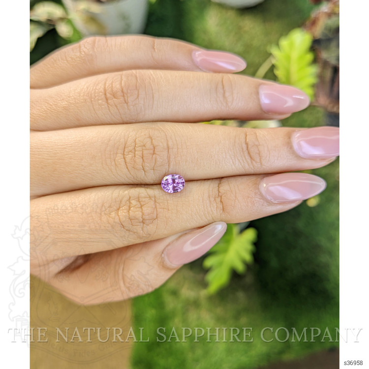 0.85 Ct. Pinkish Purple Sapphire from Ceylon (Sri Lanka)
