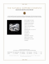 1.12 Ct. White Sapphire from Ceylon (Sri Lanka) Scan Report
