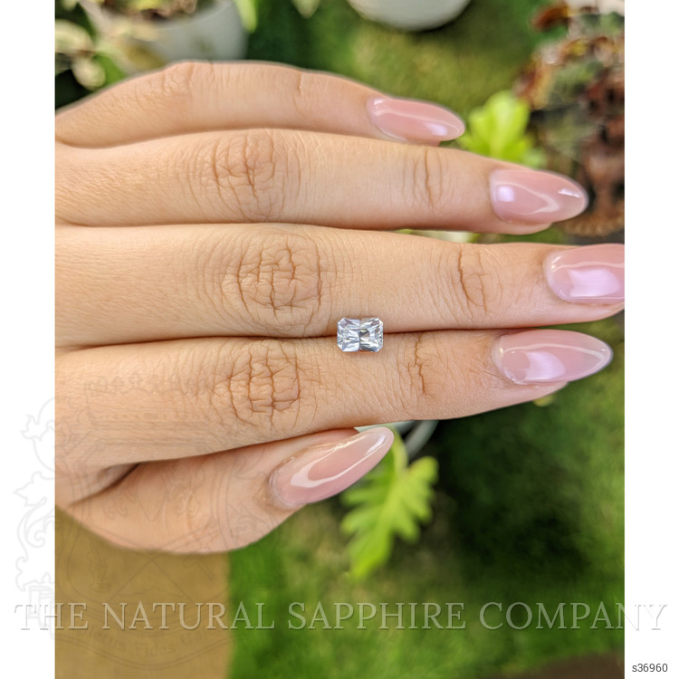 1.12 Ct. White Sapphire from Ceylon (Sri Lanka)