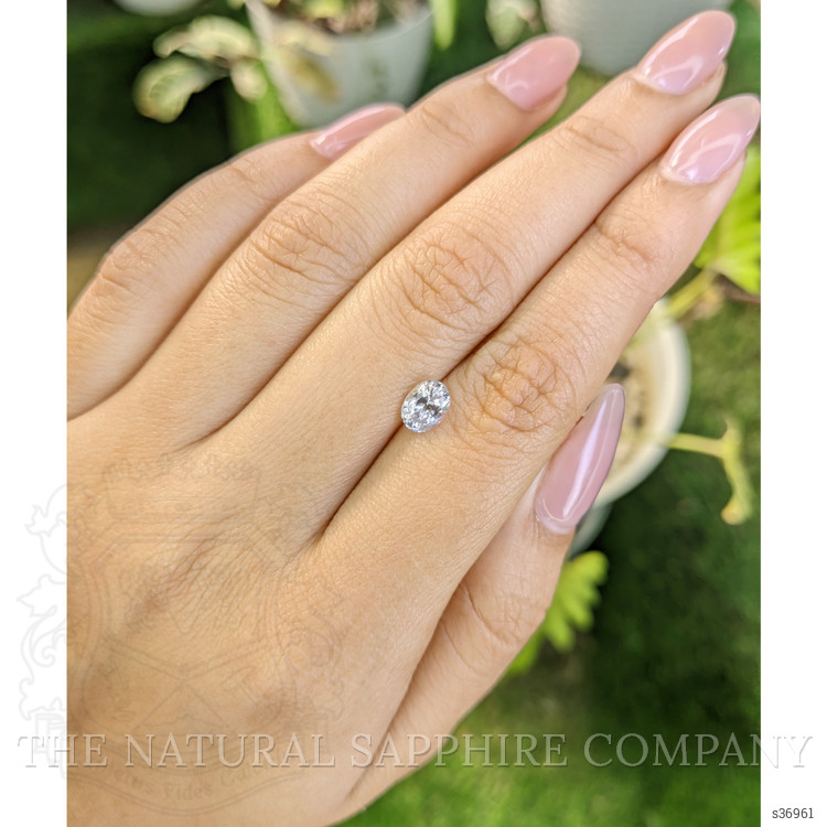 1.15 Ct. White Sapphire from Ceylon (Sri Lanka)