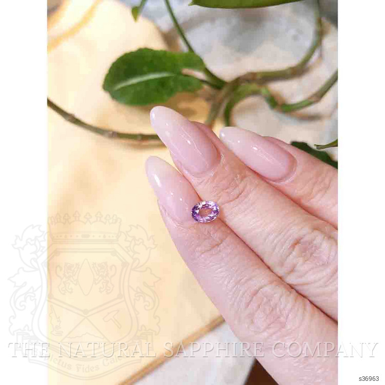 1.33 Ct. Pinkish Purple Sapphire from Ceylon (Sri Lanka)