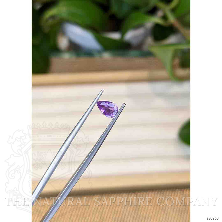 0.89 Ct. Purple Sapphire from Ceylon (Sri Lanka)