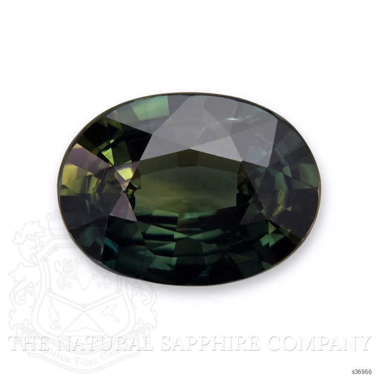 2.10 Ct. Bluish Green Sapphire from Ceylon (Sri Lanka)