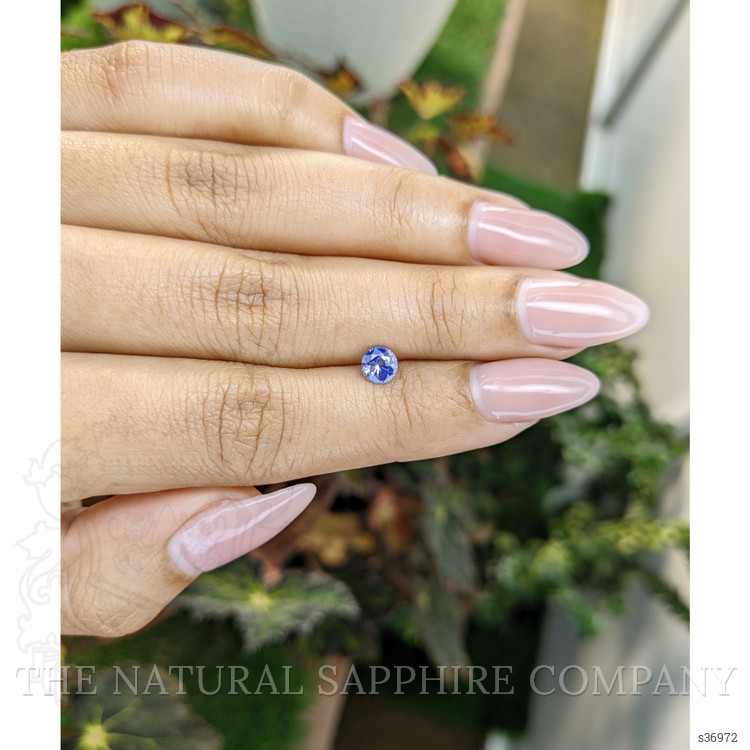 0.56 Ct. Blue Sapphire from Ceylon (Sri Lanka)