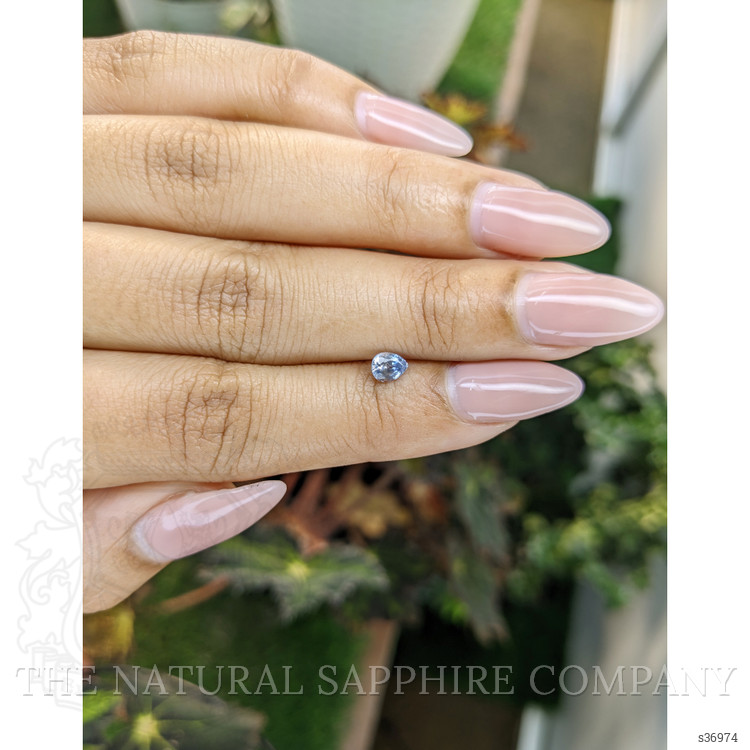 0.44 Ct. Blue Sapphire from Ceylon (Sri Lanka)