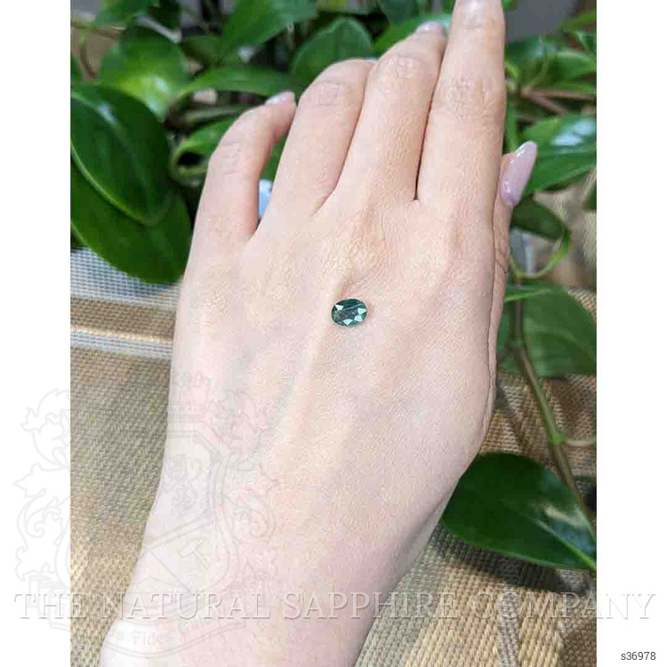 1.18 Ct. Bluish Green Sapphire from Thailand