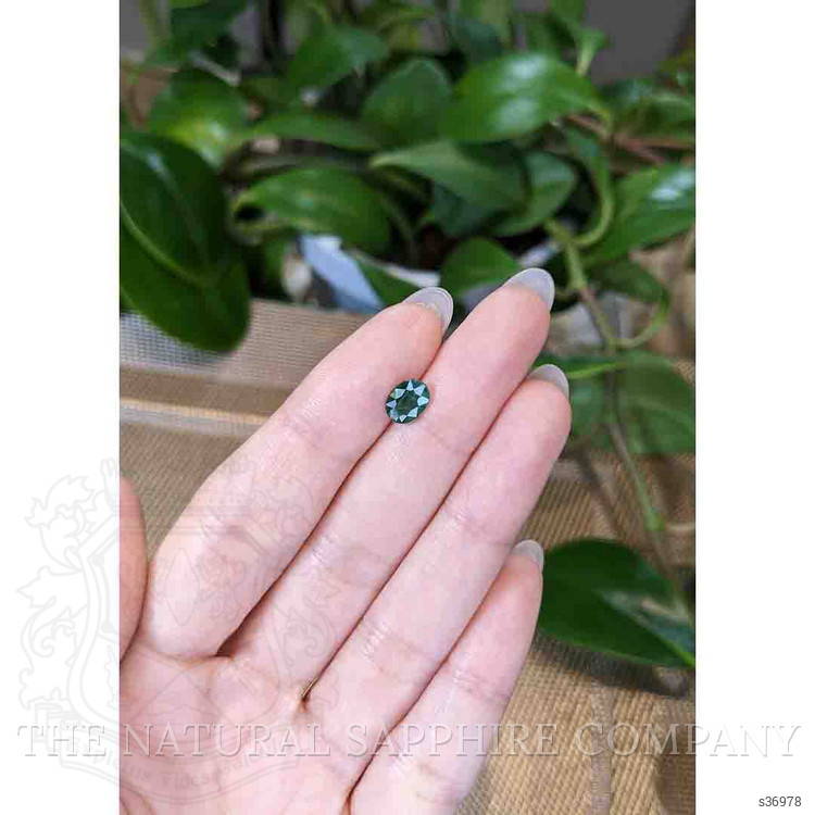 1.18 Ct. Bluish Green Sapphire from Thailand