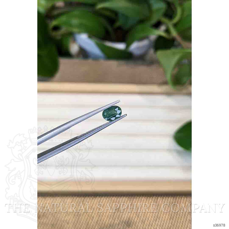 1.18 Ct. Bluish Green Sapphire from Thailand