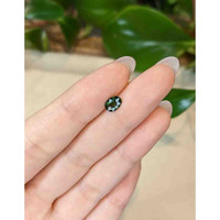 0.84 Ct. Bluish Green Sapphire from Thailand Life Style