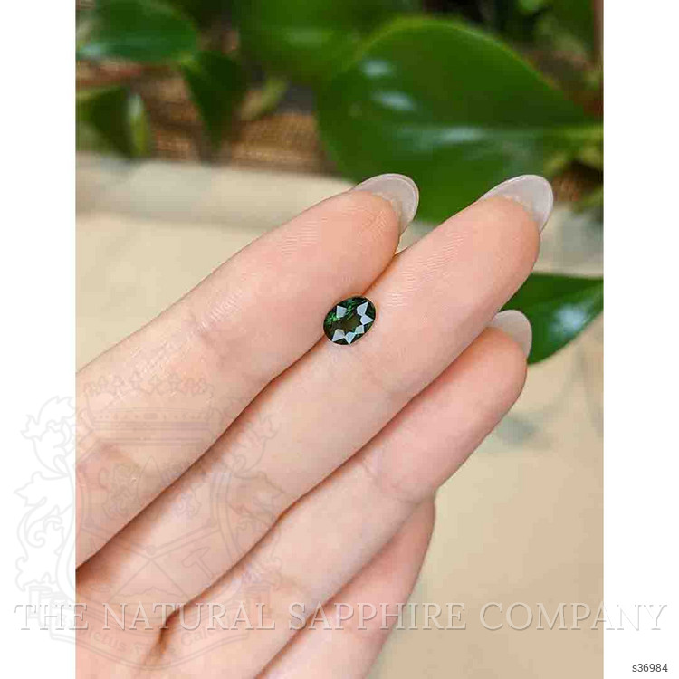 0.84 Ct. Bluish Green Sapphire from Thailand