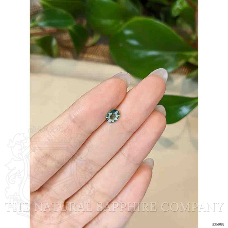 0.78 Ct. Bluish Green Sapphire from Thailand