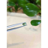 0.78 Ct. Bluish Green Sapphire from Thailand Life Style