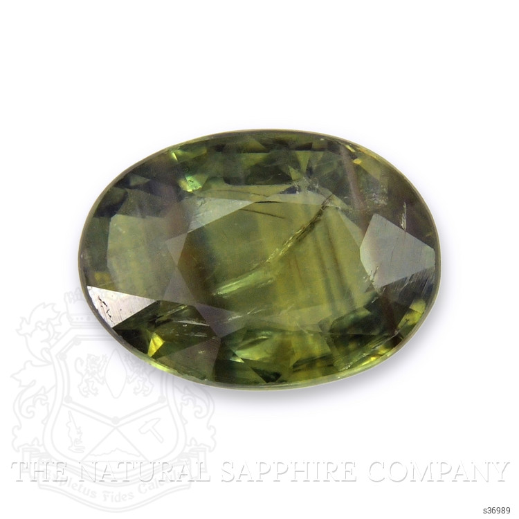 0.92 Ct. Yellowish Green Sapphire from Thailand