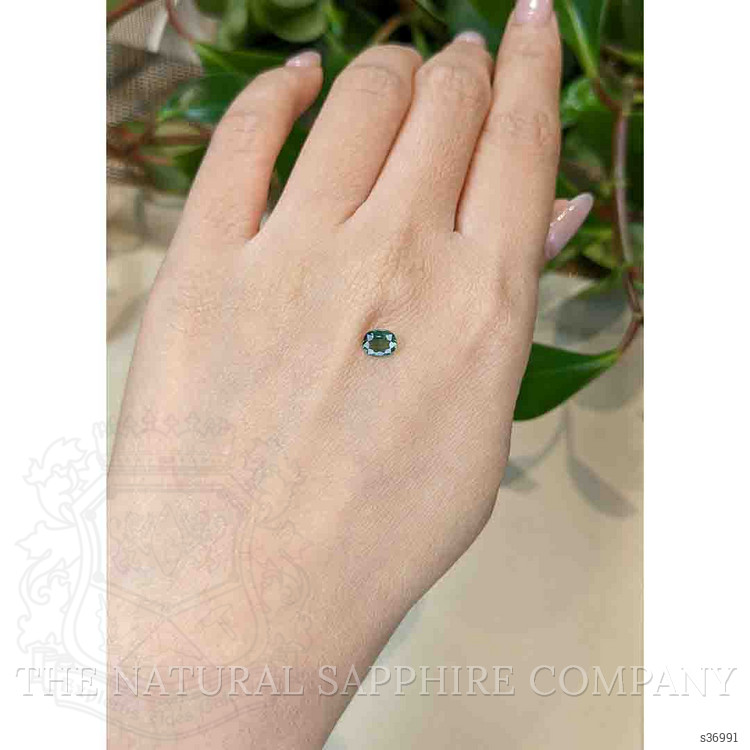 0.66 Ct. Bluish Green Sapphire from Madagascar