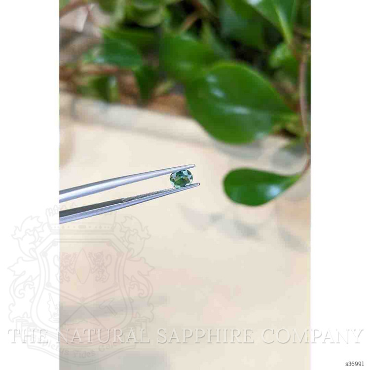 0.66 Ct. Bluish Green Sapphire from Madagascar
