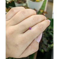 0.44 Ct. Pinkish Purple Sapphire from Ceylon (Sri Lanka) Life Style